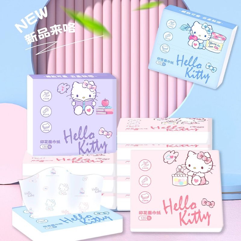 Travel Accessories Wholesale - Neue Hello Kitty Taschentücher 6er-Pack Tragbare