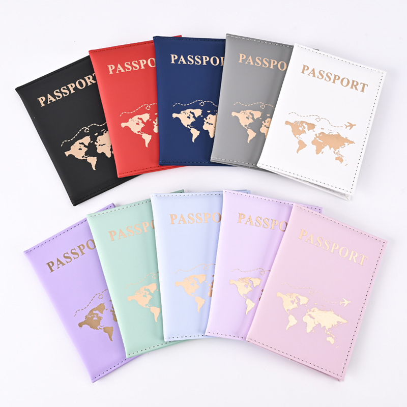 Travel Accessories For Plane - Mode Reisepass Schutzhülle Welt Muster Reise