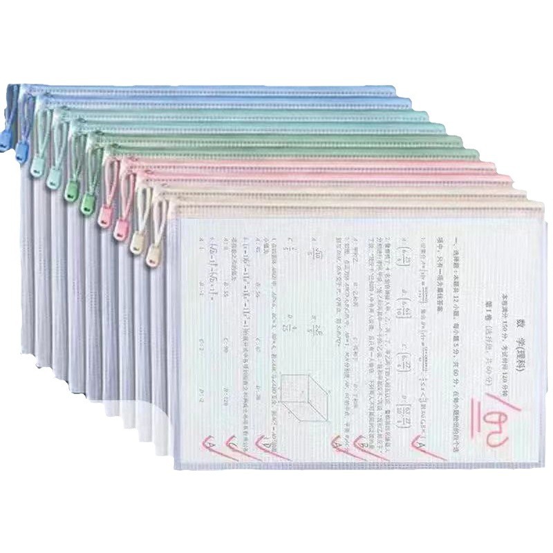 Document Organizer Folder - Morandi Grid Aktentasche, dick, A4, transparent,