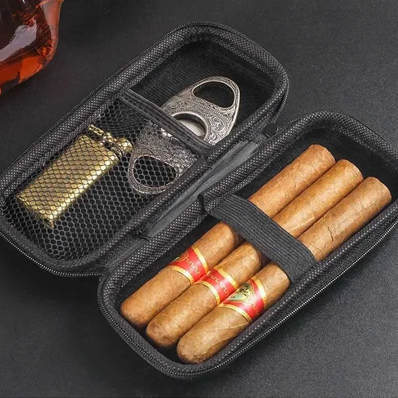 Travel Accessories Deals - Tragbare Zigarrenhülle aus EVA, leichte Reise-Aufbewahrungstasche