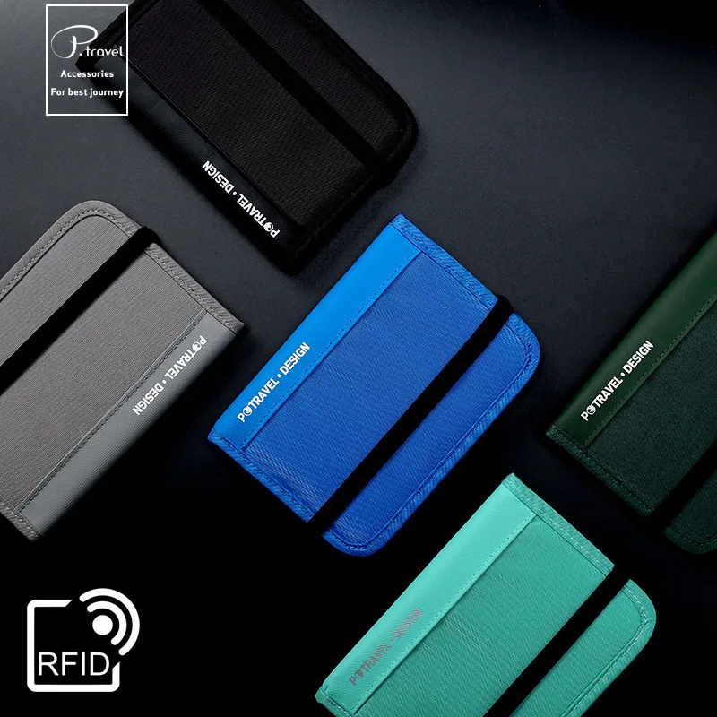 Travel Accessories Rfid - RFID-Reisebrieftasche, Reisepasshülle, Kreditkarten-Organizer, Reißverschlusstasche, Dokumenten-Organizer, Diebstahlschutz,