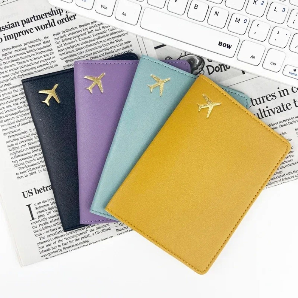 Travel Accessories For Plane - PU-Leder Reisepasshülle Leichte Wasserdichte Reisepass-Tasche Tragbare