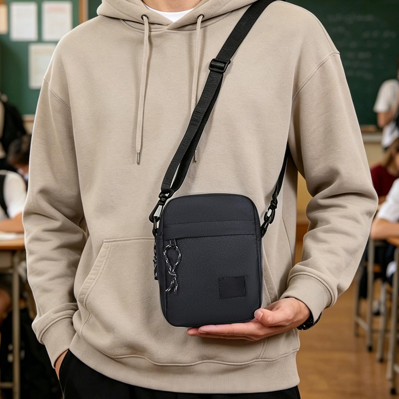Travel Accessories Tech - Kompakte Umhängetasche für Herren, modische, lässige