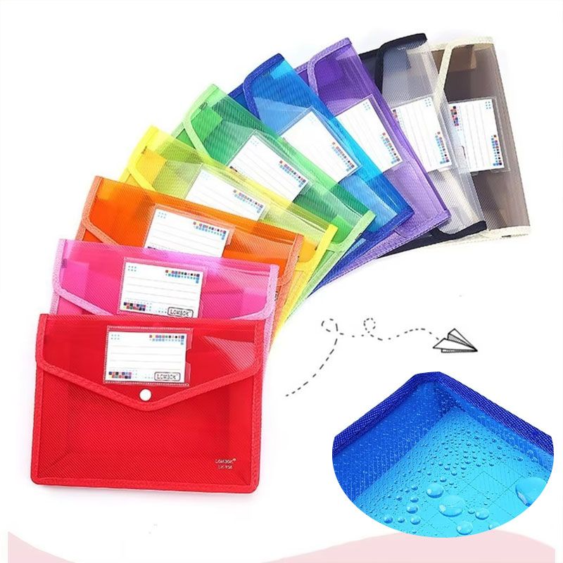 Document Organizer Folder - 1–10 Stück wasserdichte A4-A5-Aktenordner mit Druckknopf,