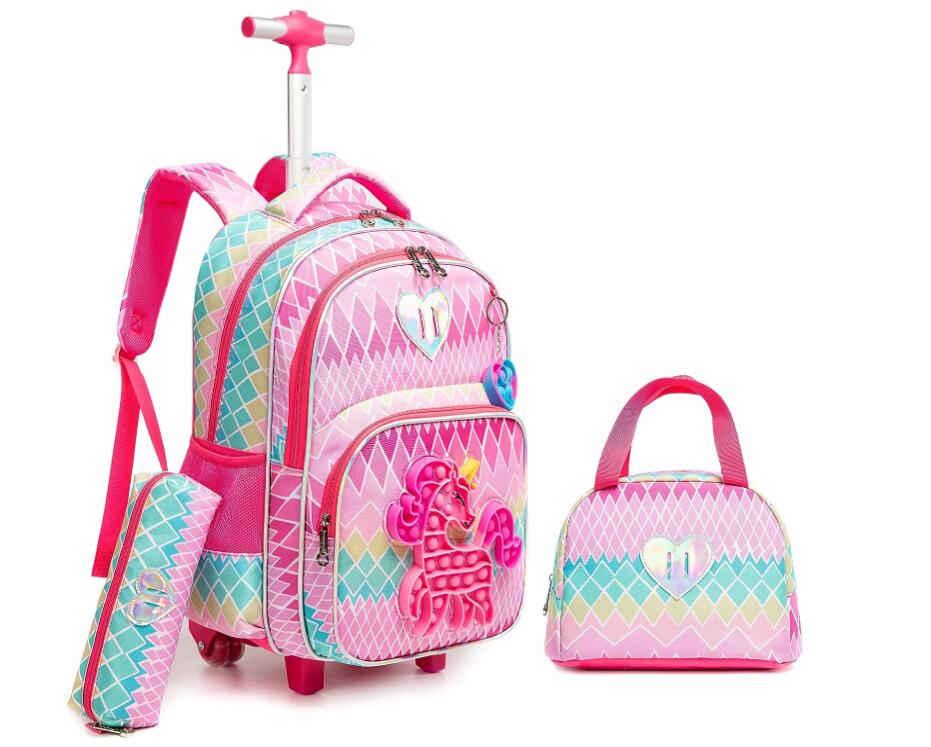 Travel Router Accessories - Rollrucksack-Set für die Schule, für Jungen,