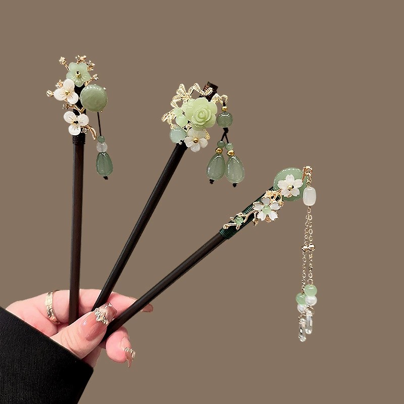 Travel Accessories Deals - Antike Holz Haarnadel Damen Eleganter Haarstab