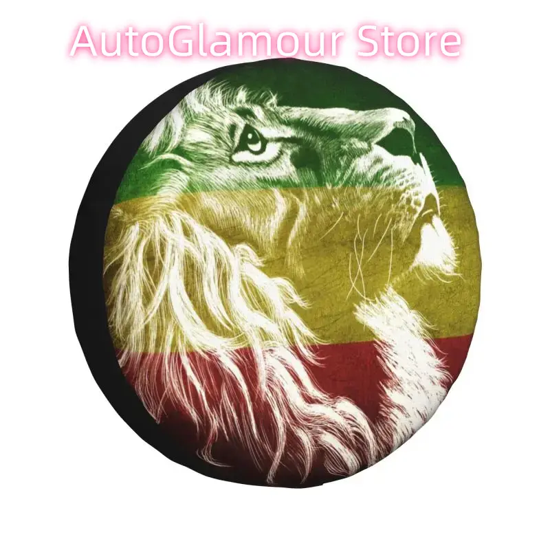 Travel Accessories For Jamaica - King Of Judah Rasta Lion Ersatzrad-Reifenabdeckung