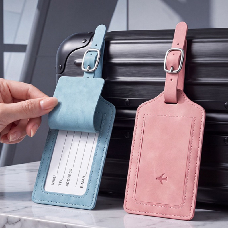Travel Accessories List - 1 Stück PU-Leder Gepäckanhänger für Damen