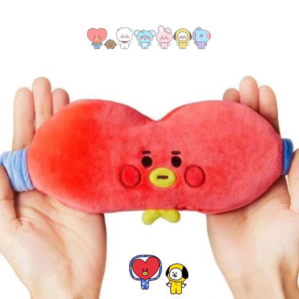 Travel Accessories Deals - BT21 Cartoon Niedliche Plüsch-Augenmaske Kawaii Unisex