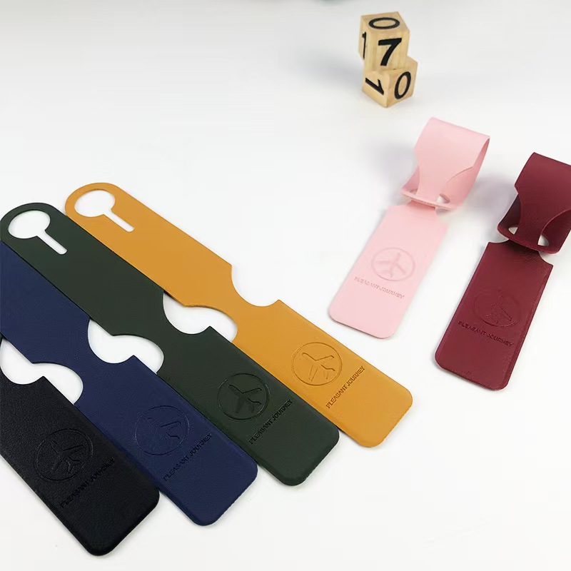 Travel Accessories For Plane - Personalisierter Reisegepäckanhänger aus PU-Leder, Koffer-Adress-ID-Etikett, Flugzeug-Design,
