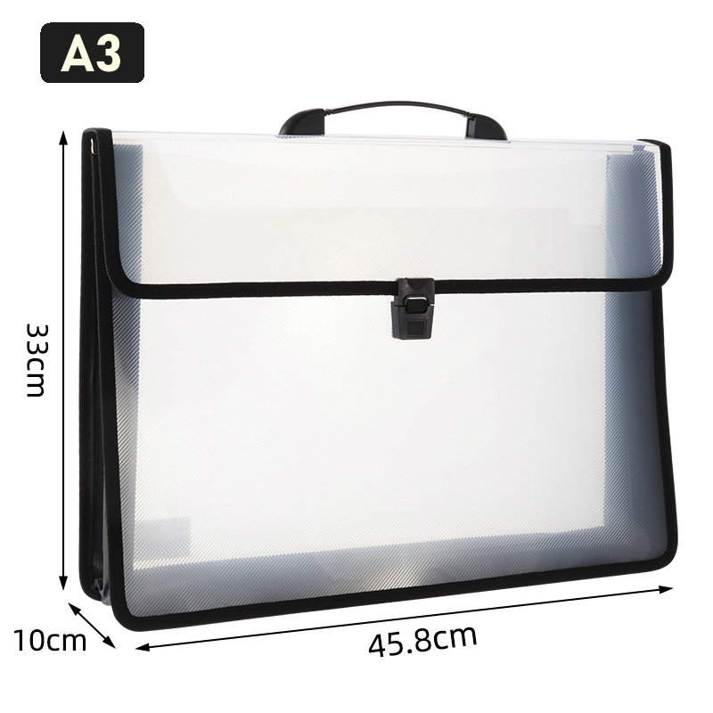 Document Organizer Folder - Tragbare transparente Plastiktüte a3 Kunst Portfolio