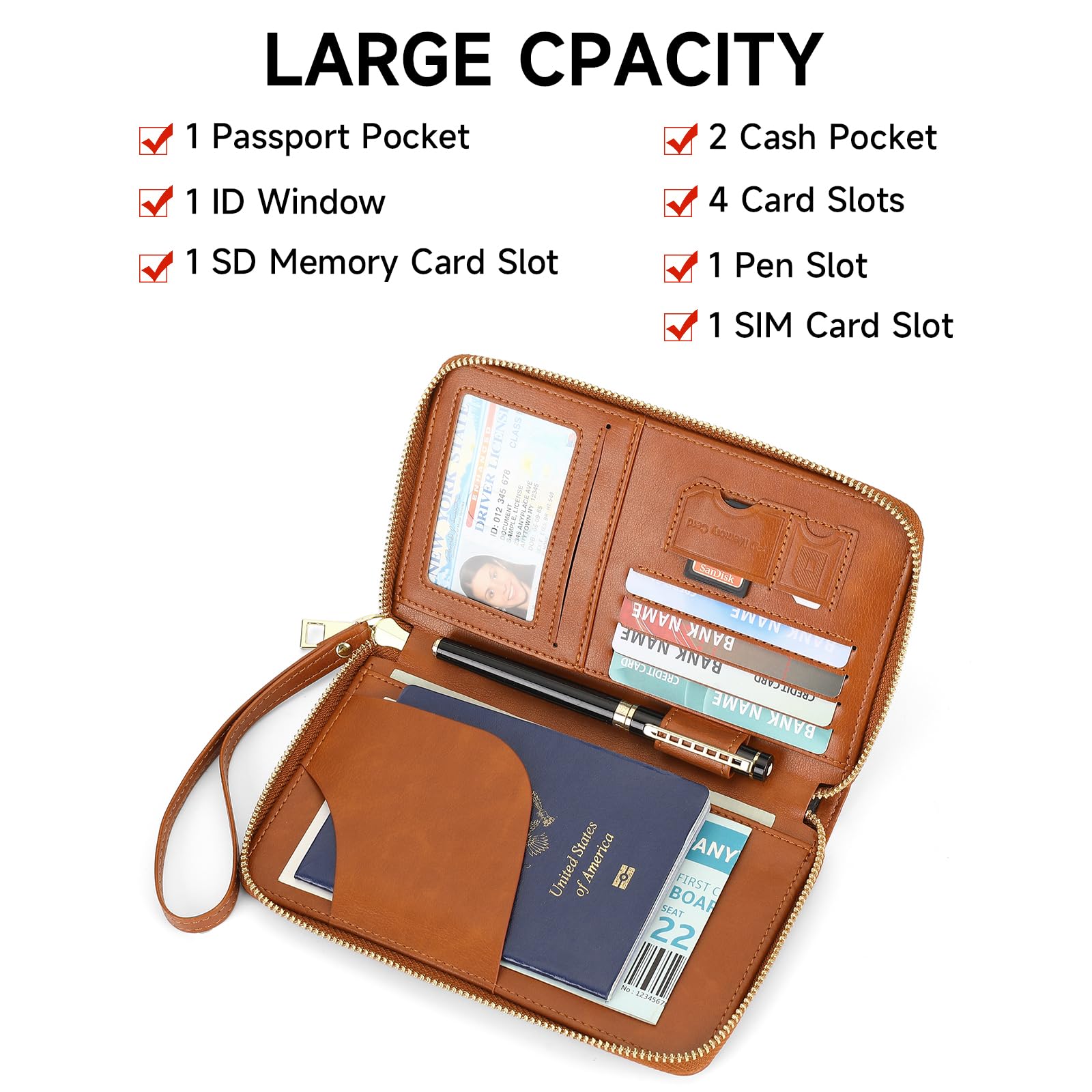 Reisepass-Brieftasche für Dame – Travel Accessories Rfid Bewertung und Preis