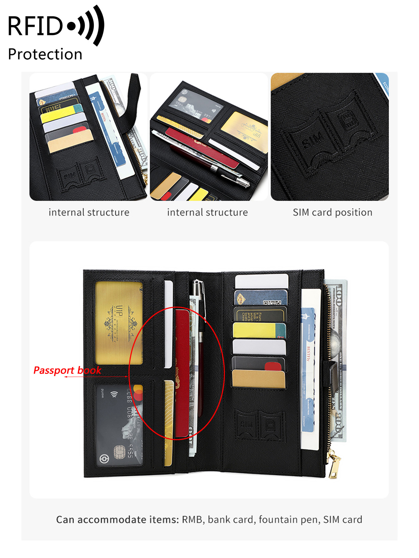 Modische PU-Leder Reisepasshül – Travel Accessories Rfid Bewertung und Preis