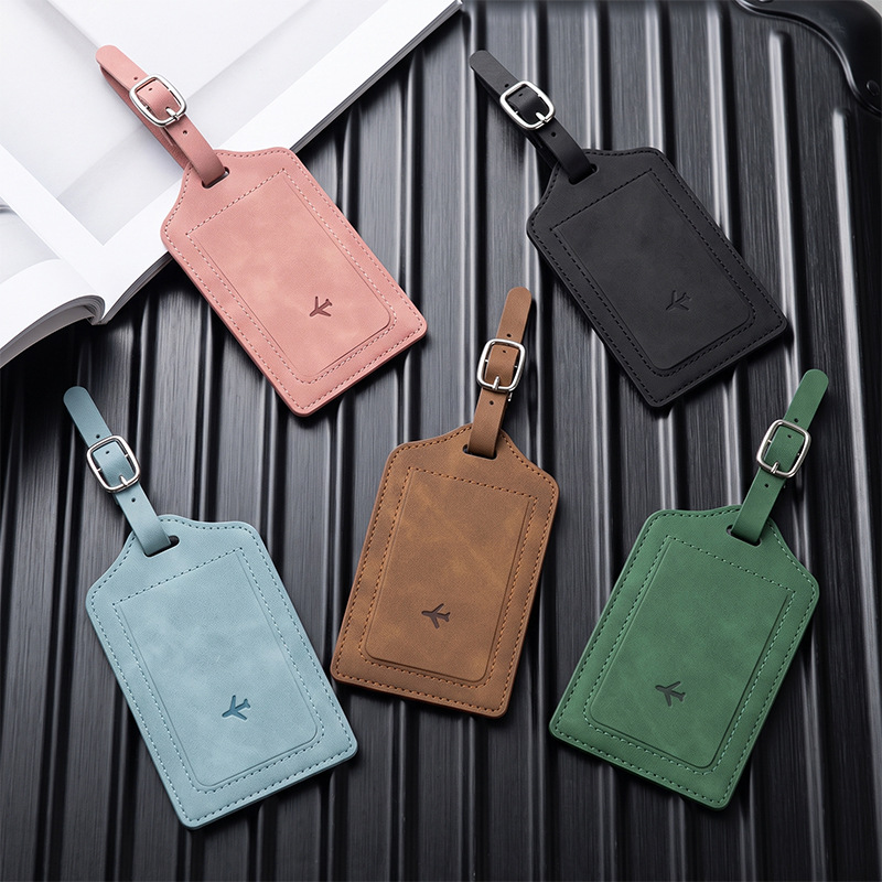 1 Stück PU-Leder Gepäckanhänge – Travel Accessories List Bewertung und Preis