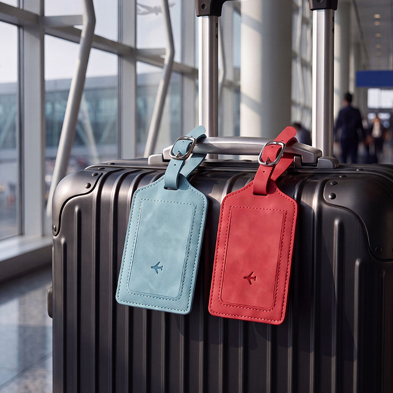 1 Stück PU-Leder Gepäckanhänge – Travel Accessories List Bewertung und Preis